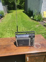General Electric Super Radio GE 7-2880B Long Range Black/Silver Working/0526ys5