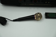 Hitachi CX-G700W CD/CD-G/Cassette Compact Karaoke Player w/ Original Mic Remote