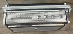 Panasonic Black + Silver Transistor Radio Phono FM-AM SG-610 Tested/Works 10×14”