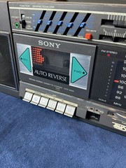Vtg Sony CFS-5000S AM/FM-MW-SW 7 Band Receiver/Recorder Boombox Tested Working*