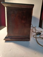 vintage general electric am fm radio. Dual speakers wood radio, solid state radi