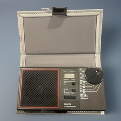 WRIGHT IDEAS # 104 Alarm Clock Radio Portable Case Instructions Hong Kong -Works