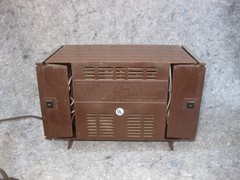 Rare Working Hitachi KS-1220H Stereo Transistor Radio Detachable Speakers Japan