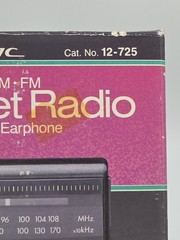 Vintage 1993 Realistic POCKET AM/FM RADIO 12-275 with High Low Tone NEW IN BOX