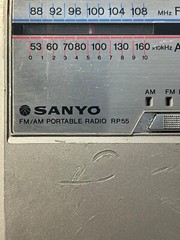 Vintage SANYO RP55 AM/FM Stereo Portable Radio Handheld-FullyTESTED!