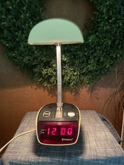 Vintage 1970&rsquo;s Timeband Desk Bedside Clock & Light (Read Description)