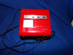 Vintage Randix Red Cube Box Square Cassette, Clock, AM/FM Radio – Works