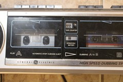 Vintage GE Model 3-6210A AC/Battery Operated Stereo Radio Cassette Recorder