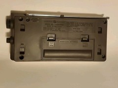 General Electric Silver & Black AM/FM Radio Bathmate. 1985.