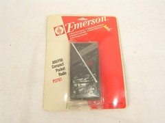 Vintage Emerson AM/FM Compact Pocket Radio P3761 Unused New Old Stock