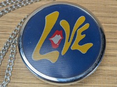 Vintage LOVE Radio Necklace 1970s Radio Shack Tandy Realistic Cat. No. 12-2003