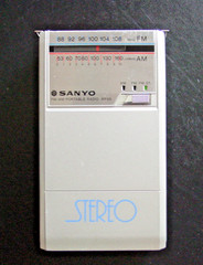 Sanyo RP55 Vintage AM/FM Stereo Portable Radio Japan Tested/Works (No Corrosion)
