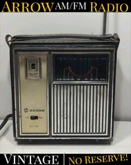 ✨VINTAGE✨ Arrow FM/AM Radio AC/DC Model 2408 – Portable Radio – Works (Read)