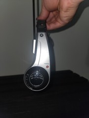 International AM FM Radio Headset Receiver Blk and Gray Vintage (Tested)