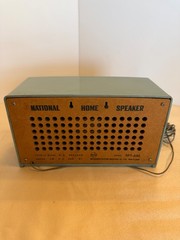 VINTAGE 1960-62 MATSUASHITA NATIONAL PANASONIC SPEAKER MODEL SPT-641 TURQUOISE