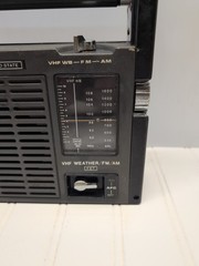 Vintage Sony Solid State Radio TFM-8100W Portable Weather AM FM VHF WB – Tested!