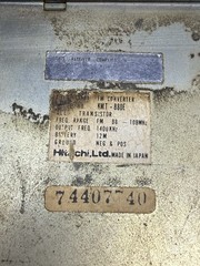 Hitachi KMT-880E Solid State AM FM Car Radio Converter Transistor 1971 Japan