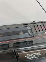 Seiko WKC-200 Super Woofer 3D Stereo Boombox Dual Cassette AM/FM- Tested Working