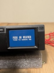 Vintage Realistic Auto WeatheRadio Cat No 12-1371 Mfd. In Japan NOAA RadioShack