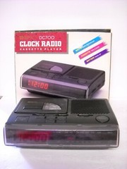 Vintage GPX Clock Radio Cassette Player DC700 Gran Prix, Alarm Clock, AM/FM Used