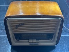 Vintage Telefunken Jubilee Export 1950s Tube Radio AM FM Works West Germany
