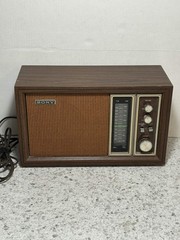 Vintage Sony TFM-9450W AM/FM Radio, 11 Transistors 2 Band, FOR PARTS/REPAIR