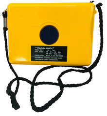 Vtg Realistic All Weather AM FM Radio Yellow Portable 12- 783 No Seal READ Works