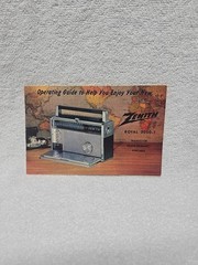 Zenith Trans-Oceanic FM-AM Multiband Royal 3000-1 Radio w/ Owner Manual