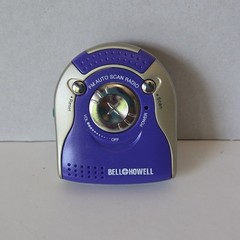 VTG Bell Howell Radio Action FM Auto scan Radio Blue Brand New