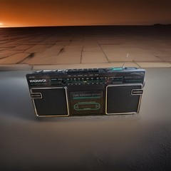 Magnavox Model D8060 4 Speaker System Cassette Boombox Radio needs work