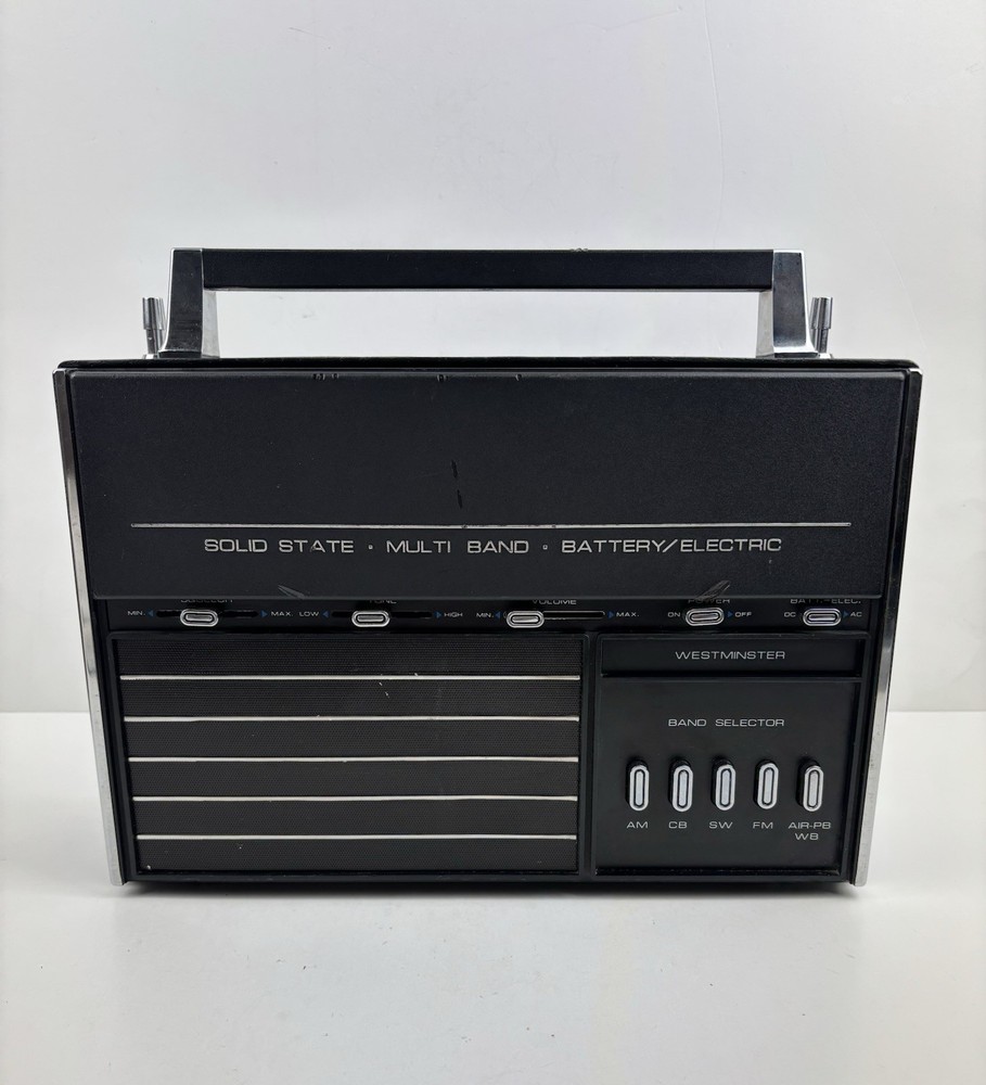 Vintage Westminster Model 1425 AM FM SW CB Air Weather Band Radio, Hong Kong