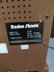 Vtg 1991 Radio Shack AM FM Cassette 14&Prime; Model 12-697 Atwater Kent 1934 Replica