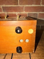 Motorola Solid State AM FM Clock Radio Wood Case MCM Tabletop