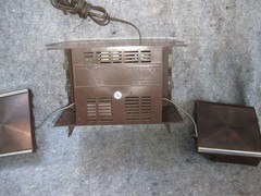 Rare Working Hitachi KS-1220H Stereo Transistor Radio Detachable Speakers Japan