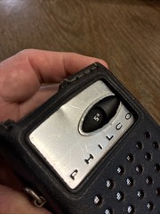 Vintage 1960’s Philco 6-Transistor AM Radio Model NT-600-BKG w/Leather Case