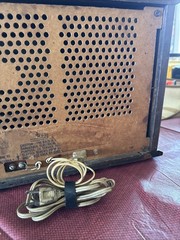 Vintage GE T-270A Dual Speaker, Solid State, AM/FM Tube Radio, Walnut