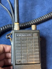 Vtg Westmarine General Electric Handheld Radio Vhf W Cigarette Adapter