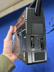 Vintage GE General Electric AM/FM Two-Way Portable Radio Model 7-26600 Old Style