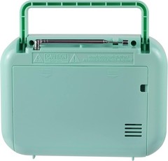 Retro-Inspired Mint Green Portable Radio with AM/FM – Ideal for Nostalgic Music