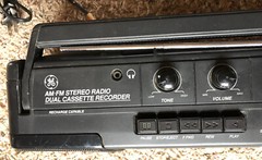 Vintage GE 3-5635A Stereo Radio Cassette Player AM/FM High Speed Dubbing Boombox