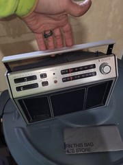 Zenith portable AM FM radio model RH 78Y, AC or battery, made in Taiwan