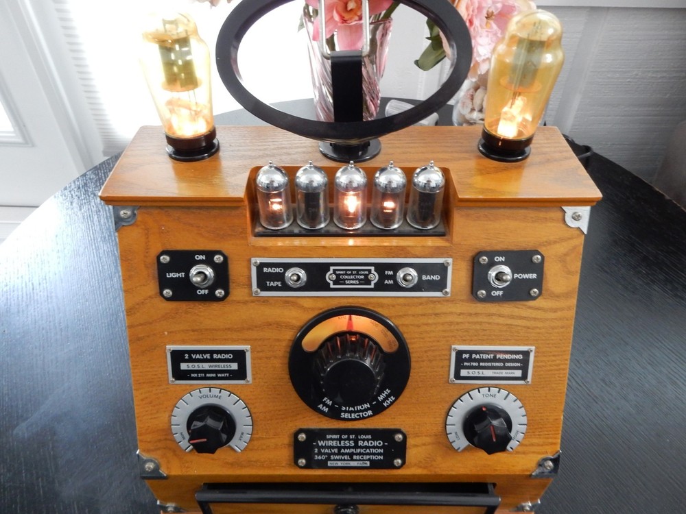 Spirit Of St Louis SOSL Wireless Valve AM/FM Cassette Radio WORKING ORDER!
