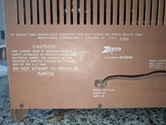 Vintage 1960s Zenith Long Distance Am/Fm Radio Model N731 Working Man Cave