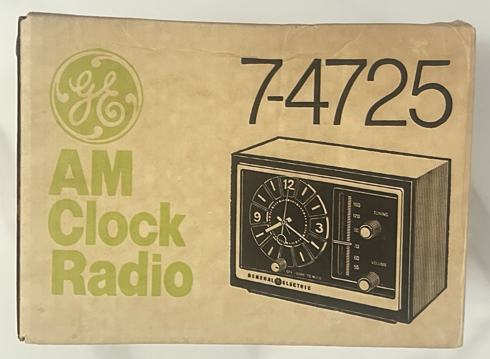 General Electric AM Clock Radio 7-4725 Singapore Brand New Sealed Box