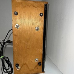 Vintage 1970&rsquo;s Panasonic AM/FM Transistor Radio Wood Grain & Silver Tone Working