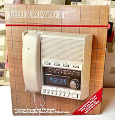 Soundesign Kitchen Timer AM/FM Radio w telephone 7577 vintage – NIB