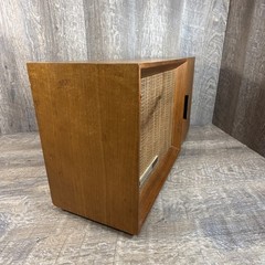 Fab Panasonic MCM Am Fm Radio RE-7487 w/Door Danish Style Teak – As Is
