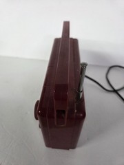 Vintage 1980s SOUNDESIGN Maroon AM FM Radio Player #2216BUR Tested – PLEASE READ