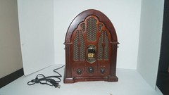 Vintage RCA Cathedral AM FM Wood Table Radio Model No. RP-3895 – VERY NICE