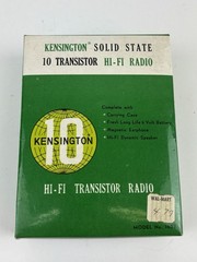 Kensington Solid State 10 Transistor AM Radio Model: 1657 Hong Kong